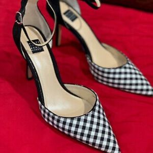 White House Black Market Gingham Gianna Shoes